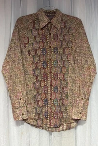 Robert Graham Herren M Paisley besticktes Hemd Signature Line Kunstdruck Multi - Bild 1 von 14