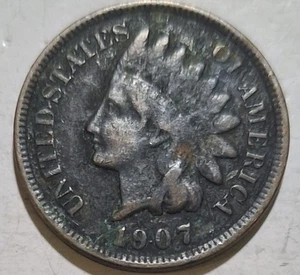 1907 Indian Head Cent (2) - Picture 1 of 2