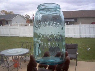 Swayzee’s Improved Mason Quart  No Lid! - Image 1 of 3