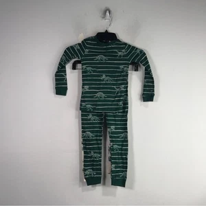 Member's Mark 3pc Dinosaur Pajama Set, Toddler Boy's Size 4T - Green/Cream - Picture 1 of 7