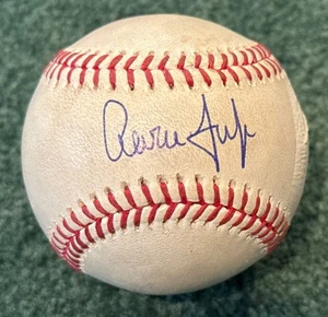 AARON JUDGE SIGNED GAME USED BALL FROM 2024 MVP YANKEES FANATICS MLB & PSA/DNA - Picture 1 of 12