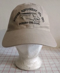 Ponder Equipment Co Gorra de Empleado Sombrero Beige Hombre Ajustable Bordado - Imagen 1 de 6