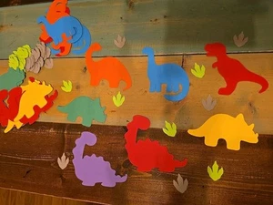 Party Decor Dinosaur Confetti Table Scatter 100+ Pieces - Picture 1 of 2