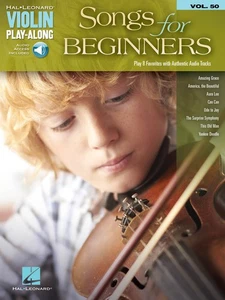 Songs for Beginners Violin Play-Along Vol 50 Solo Sheet Music Book Online Audio - Picture 1 of 1