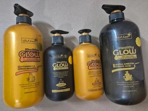 Healthy Glow Lightening Moisturising Milk Lotion 400ML and  Bodywash 1000ML - Picture 1 of 5