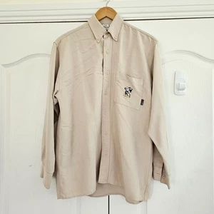 Disney Store Mickey Shirt Mens Sz S Beige Vintage 90’s Made In Hong Kong 1928 - Picture 1 of 8