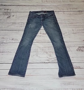 Stivali Guess Jeans donna 30 blu Daredevil taglio vita bassa lavaggio medio denim elasticizzato - Foto 1 di 12