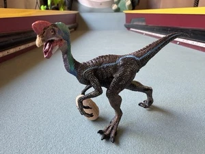 Papo Blue Oviraptor W/ Egg Dinosaur Figure 55059 Prehistoric Figurine 2009 Toy - Picture 1 of 10