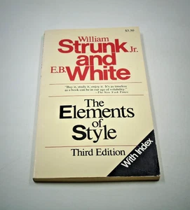 The Elements of Style (1979) William Strunk Jr. & E.B. White, Third Edition PB - Picture 1 of 11