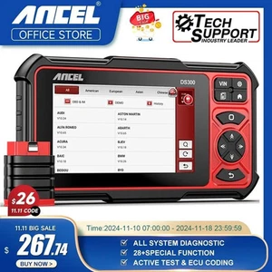 ANCEL DS300 OBD2 Car Scanner Bi-directional ECU Coding IMMO A/F Adjust 28 - Picture 1 of 11