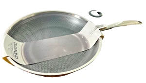 Lexi Home 12" Stainless Steel Diamond Tri-Ply Aluminum Core Non-Stick Skillet - Picture 1 of 10