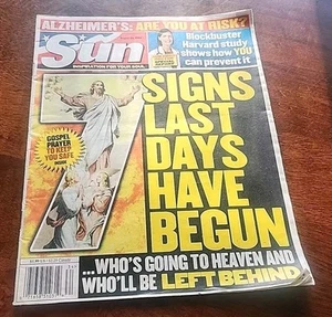Sun Magazine Tabloid Aug 23 2004 Signs Last Days Have Begun - Left Behind - Picture 1 of 3