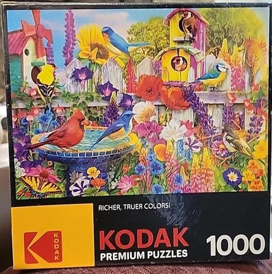 Kodak 1000 Piece Jigsaw Puzzle - Bird Bath Garden By Lars Stewart  #Holiday Fun - Image 1 of 4