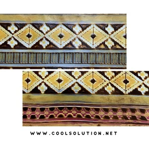 Embossed Leather Navajo Arizona Handpainted, Custom Cuts, Leather Sheets - Picture 1 of 3