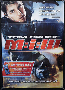 Mission Impossible 3 - M:i:III - Tom Cruise - Ving Rhames - A1 Filmposter - Neu