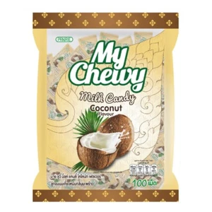MY CHEWY MILK CANDY, SOFT CHEWY CANDY COCONUT Flavour 100 TABLET, SIZE 360G - Picture 1 of 4