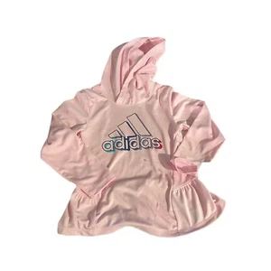 NWT girls pink size 4 adidas hoodie - Picture 1 of 4