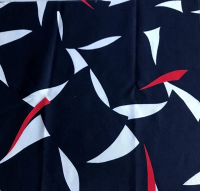 Ralph Lauren  Monaco Sails Signal Red  26"x26" Fabric Remnant - Image 1 of 2