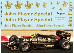 1/18 Decals per LOTUS 97T AYRTON SENNA JPS SPONSOR 1985 TBD50 - Picture 1 of 1