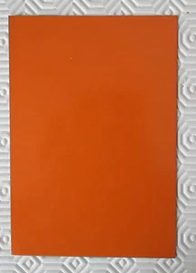 Placca rettangolare in lamiera smaltata arancione - Picture 1 of 1