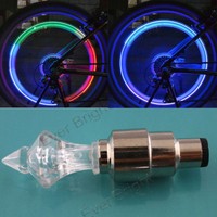 4x RGB Bicycle Wheel Light Neon Valve Lamp Motorcycle Bike LED Flash Tire Spoke