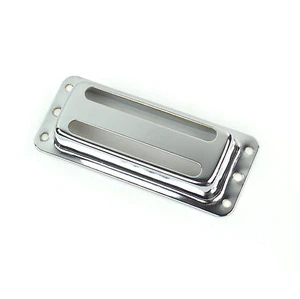 Two slot "Gold Foil" deArmond harmony Style Pickup Cover ,chrome (1) - Picture 1 of 6