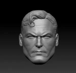 Alex Ross Superman custom head for 4" 6" 7" 12" DC Comics action figures - Picture 1 of 1