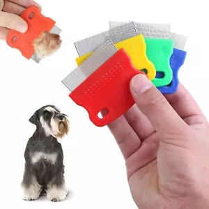 Dog Grooming Comb Steel Pet Gently Remove Flea Cat Hair Undercoat Cleaning AU - Picture 1 of 28