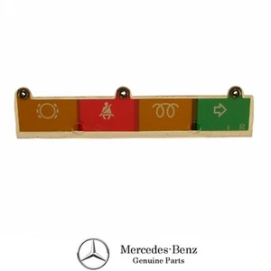 1978-80 Mercedes W116 300SD Right Lower Instrument Cluster Warning Emblem Strip - Picture 1 of 10