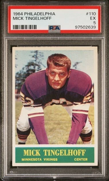 1964 PHILADELPHIA 110 MICK TINGELHOFF PSA 5 - Image 1 of 1