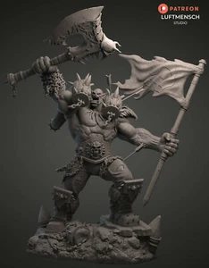 Figurine de Garrosh Hurlenfer, World of Warcraft, Impression 3D Wow à peindre - Imagen 1 de 10