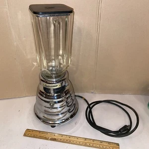 VINTAGE 1950's  OSTERIZER CHROME BEEHIVE BLENDER JOHN OSTER MFG MODEL 10 ~ WORKS - Picture 1 of 7