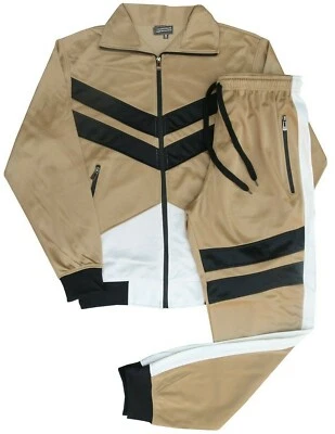 PANTALONES Y CHAQUETA CHÁNDALES CLÁSICOS JOGGER 3 RAYAS BRILLANTES PARA HOMBRE CON CORDÓN Foto 1 de 4