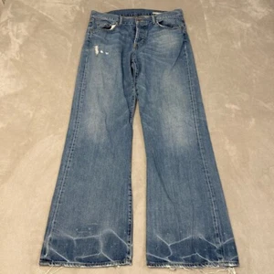 Chip & Pepper Jeans Mens Size 33 Blue Denim Medium Wash Big Pickle Wide Leg Worn - Picture 1 of 19