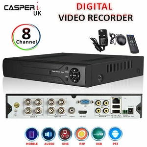 5MP Full HD CASPERi 8 Channel DVR 1920P CCTV Security Video Recorder 4in1 HDMI - Picture 1 of 9