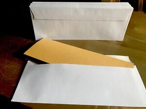 50 Half C4 / A4 Wallet Envelopes White 100gsm Self Seal For Weddings, Leaflets