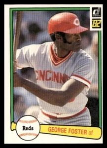1982 Donruss #274 George Foster Cincinnati Reds Baseball card - Picture 1 of 2