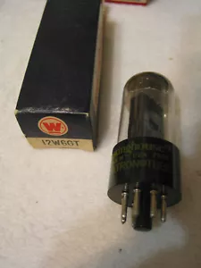 1 NOS Westinghouse 12W6GT Black Plate Radioröhre getestet - Bild 1 von 2