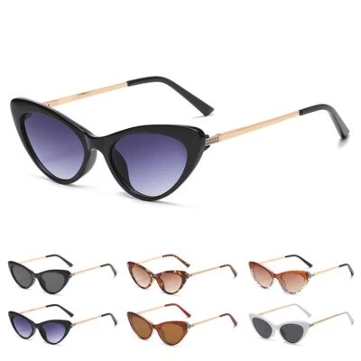 Gafas de sol vintage ojo de gato años 90 unisex de moda Cateye retro triángulo UV400 Foto 1 de 4