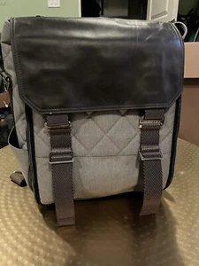Paperclip Willow Diaper Changing Bag, Diaper Bag + Changing Table Backpack, Gray - Picture 1 of 6