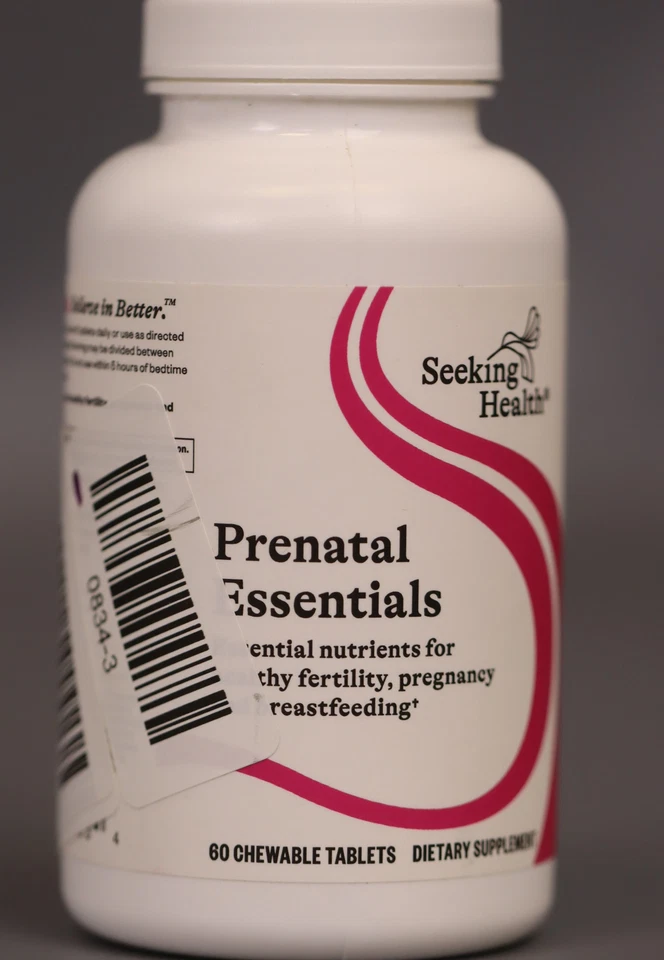 Seeking Health Prenatal Essentials Masticable con Cardo Mariano 60 Masticables Foto 1 de 4
