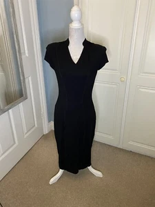 BNWOT Flattering Gok for TU Black Bodycon Dress with Silver Back Zip, Size 12 - Picture 1 of 7