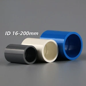 PVC Klebefitting Gerade Rohrverbindung Klebemuffe Muffe Innen 16-200mm - Picture 1 of 9