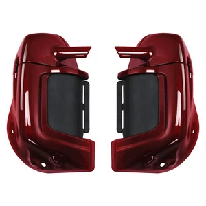 Lower Vented Leg Fairings Fit For Harley Touring Road King Glide 1983-2013 Red - Picture 1 of 7