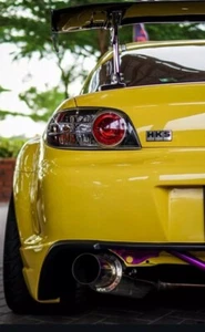 1x HKS Silber Schwarz 3D Metall Kleber JDM Emblem für Turbo Kompressor GT Japan - Bild 1 von 2