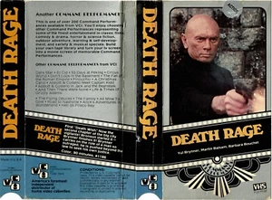 Italian Crime Action DEATH RAGE on VCI VHS with Yul Brynner and Barbara Bouchet - Picture 1 of 2
