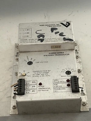 Lot of 3 VERIS INDUSTRIES. INC. H-6000 SERIES KW/KWH TRANSDUCER Pre-owned — 第 1/4 张图片