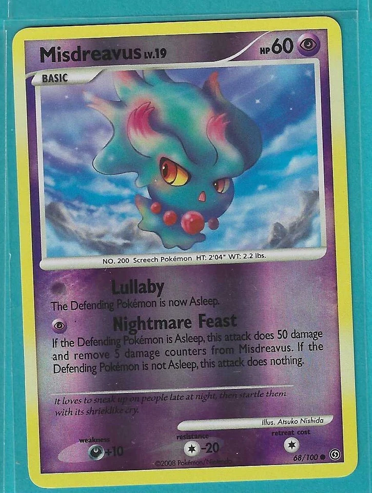 Pokemon Stormfront "Misdreavus"  68/100  Reverse Holo    X1 - Image 1 of 1