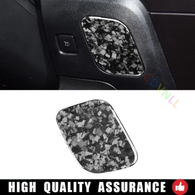 Caja de almacenamiento de conducción de fibra de carbono forjada para Ford Mustang 2015-2022 panel moldura 1* Foto 1 de 4