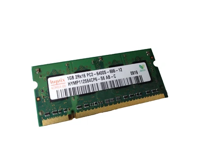 DDR2 Memory Hynix PC2-6400 (DDR2-800) 1 GB SO-DIMM 800 MHz PC2-6400 - Image 1 of 2